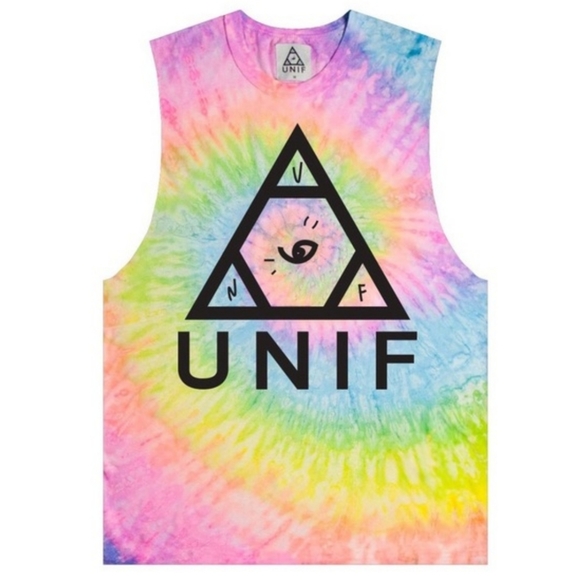 UNIF Tie Dye Logo Tank - Picture 10 of 12